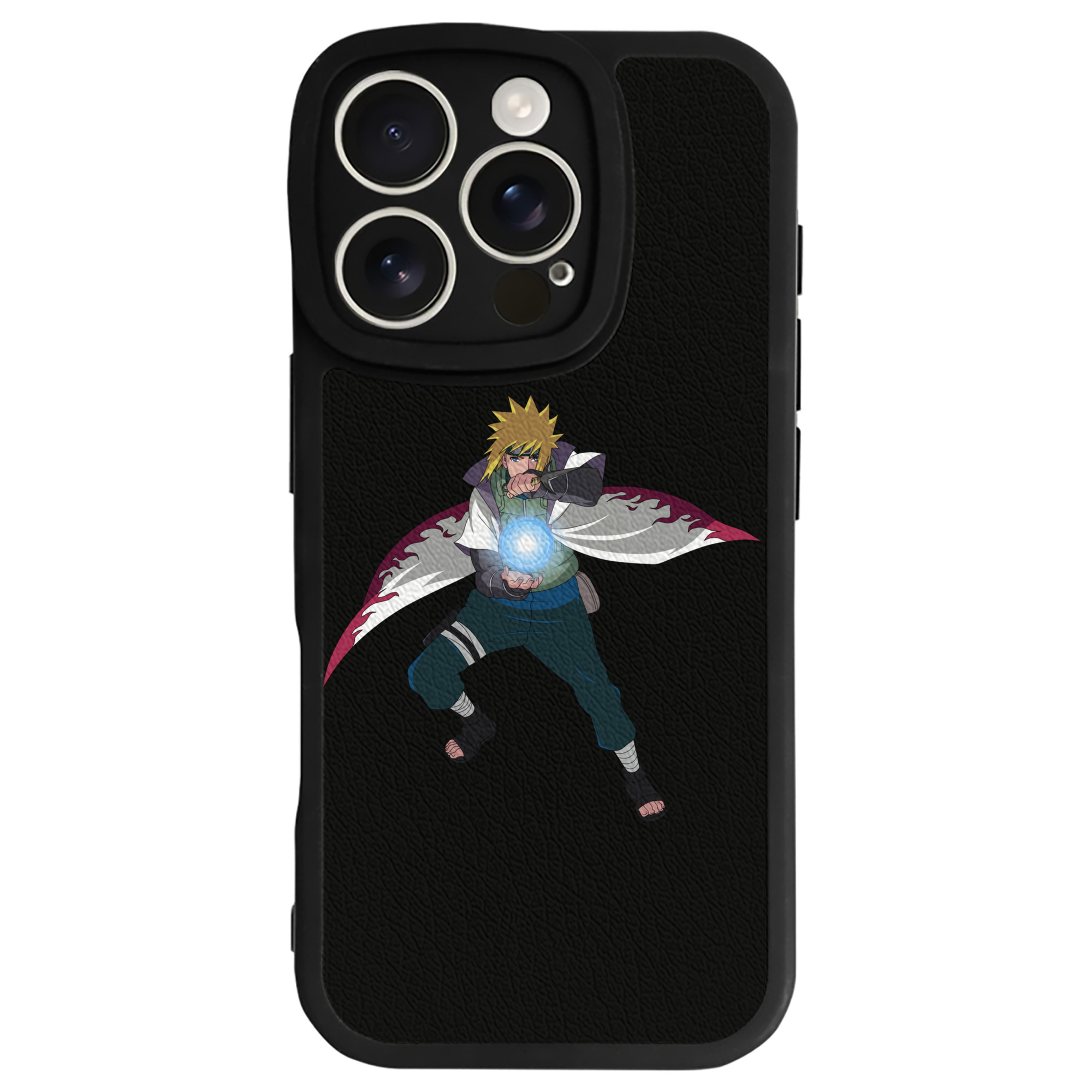 （画像用） NARUTO -ナルト- 波風 ミナト Namikaze Minato 【iPhone 16シリーズ対応】シリコンスマホケース（レザー調） 材質：シリコン